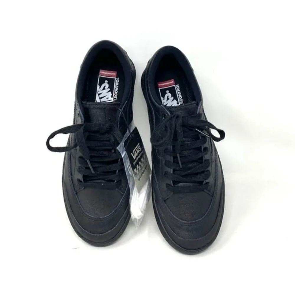 💖MEGA SALE💖Vans Berle Skateboarding Casual Women Black Leather VN0A5JIJ9BK